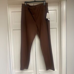 BNWT Brown High-Waisted Pants. XL Wide waist band.
